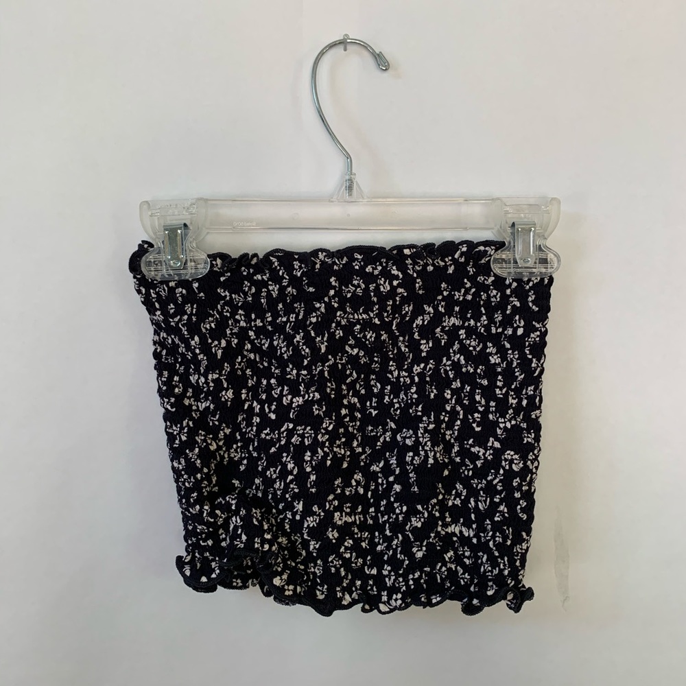 Brandy Melville Ruffle Smocked Tube Top